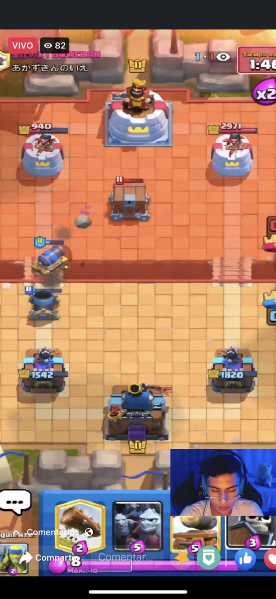 ProPBrayan's tweet image. Acaba de prender live en FB @DenisitoproxC  pasar a dejar su apoyo. Se agradece una banda. #ClashRoyale facebook.com/10006353470788…