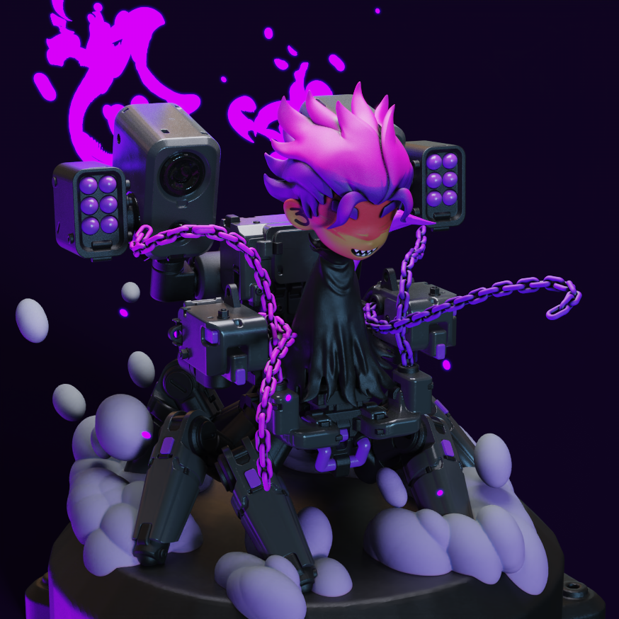 DIM3N8ION_838's tweet photo. @AnimoNFT  X 3N-8P  3RZA M3CHA 1/1 

On auction tomorrow! ✨💜 https://t.co/YrdrdUDnIV