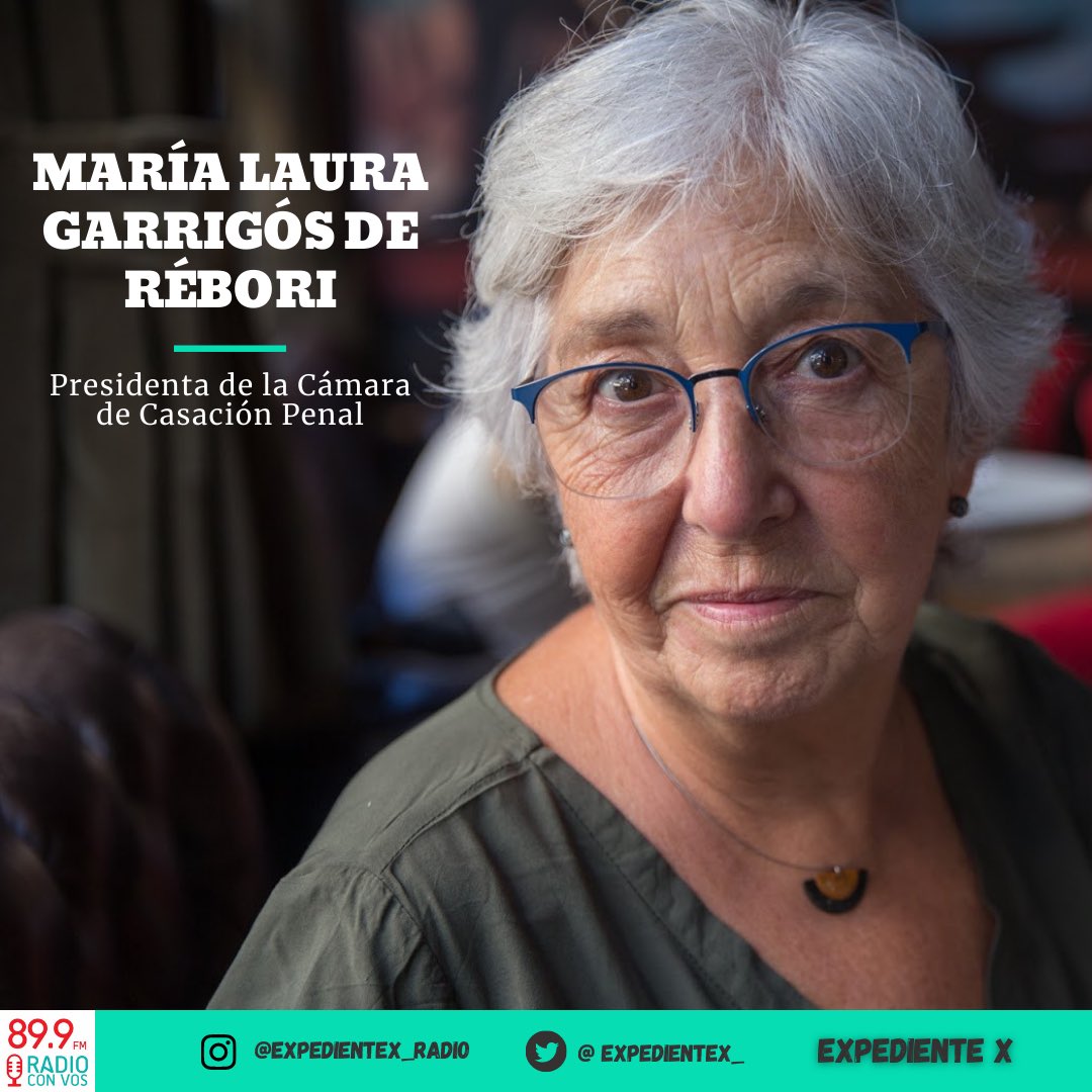 expedientex_'s tweet photo. #AHORA | 📞  En @expedientex_ estamos en comunicación con María Laura Garrigós de Rébori, Presidenta de la Cámara de Casación Penal.
Escuchala por @radioconvos899 📻 Con la conducción de @MarcheseLourdes y @salinaslucia 🎙

➡️ https://t.co/2aM8JP7TDY https://t.co/7zdf2wLxBd