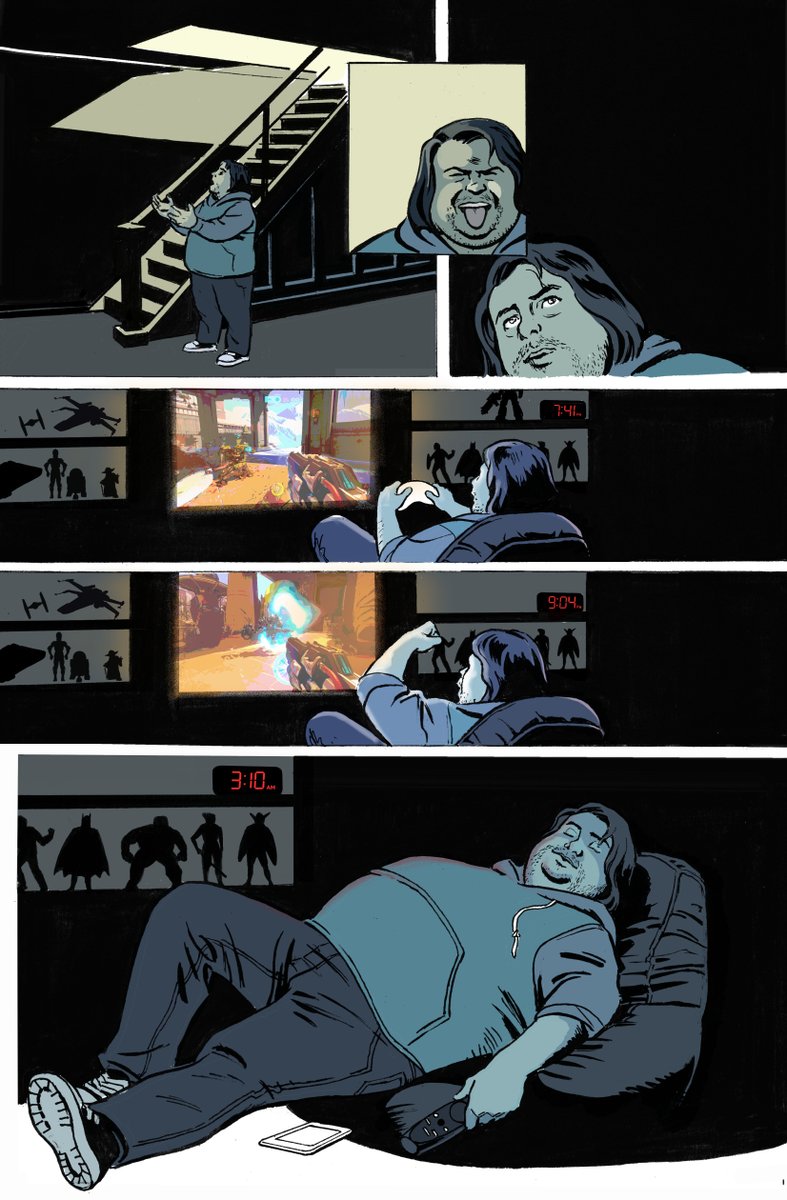 jaymazhar's tweet image. Page 18 from Man-Child. The brain-child of @nandorfox  which should be out early part of 2022 then some Noir stuff 🖤
🤞#Silverage #Sequentials #process #comicart #superheroes #comicbooks