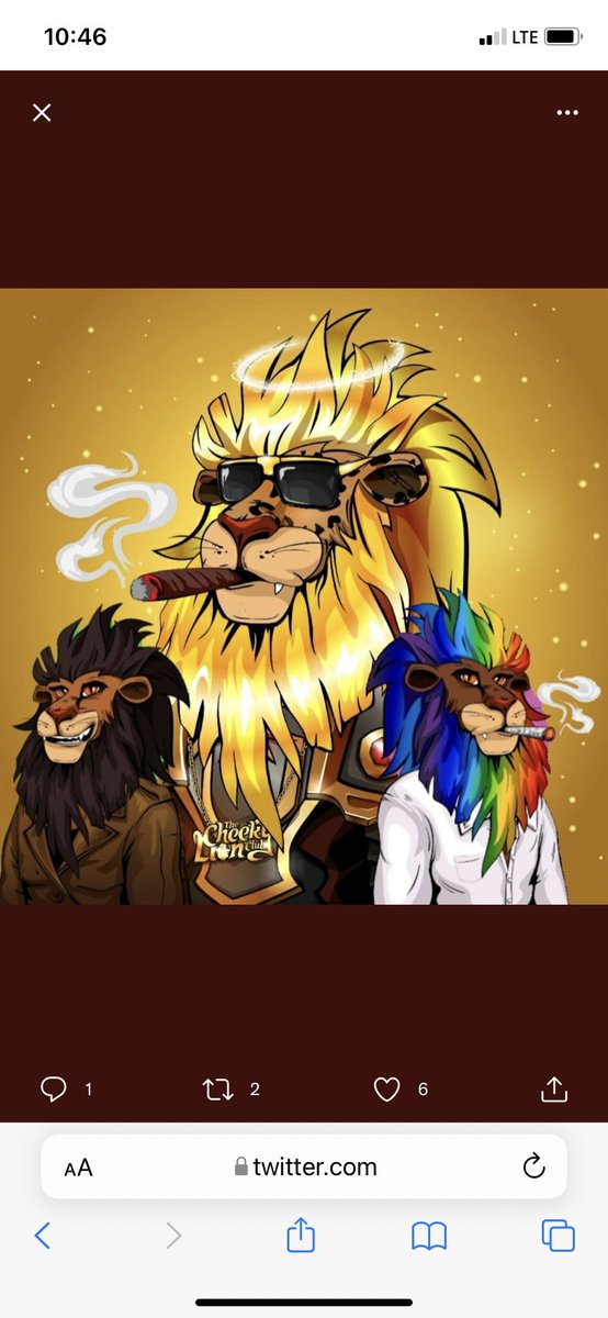 mikeblpc's tweet photo. @nftparticle Check out @CheekyLionClub ! Grab a lion and mint a cougar for 2.0 breeding of lion cubs. Family token and poker in the metaverse coming soon! 🚀🔥🦁 https://t.co/dnAg0iZtkW