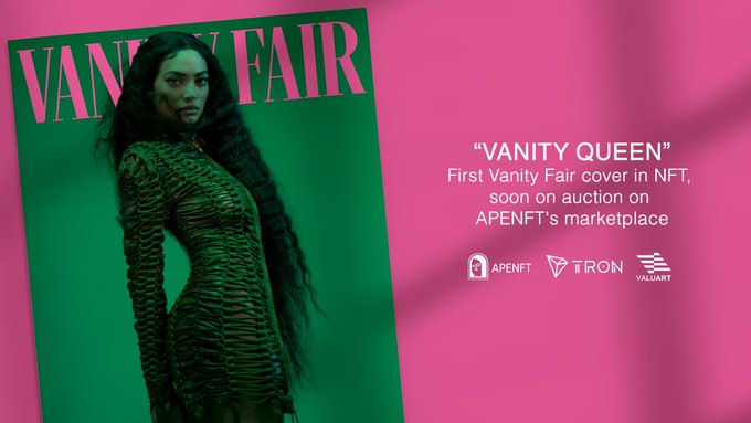 TronDao_KOR's tweet photo. 🔥다가오는 APENFT 마켓플레이스 Vanity Fair 첫 번째 NFT 커버 시리즈를 출시하며 @valuartdotcom과의 파트너십을 발표합니다!
 
🚀대기자 명단에 참여해서 화이트리스트가 될 수 있는 기회를 얻으세요: https://t.co/UB0fr29dAK
 
🎁리트윗, 친구 3명 태그한 100명에게 $2,000 $NFT! https://t.co/PawdH5sG3n