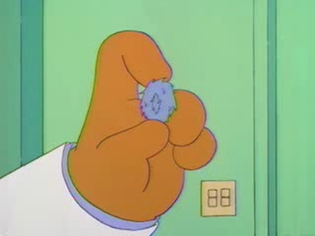pusscrumb's tweet photo. Another classic Simpsons gag: hubbard chastising lisa of all people, over a cheerio that went bad with mold https://t.co/KOEHsGCMTQ