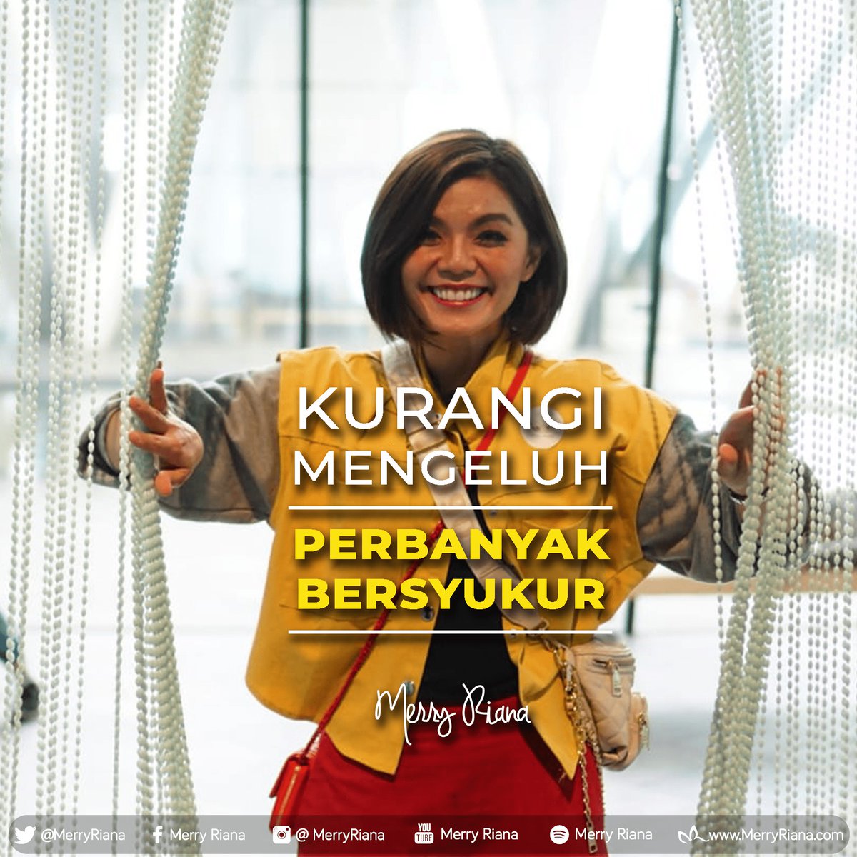 MerryRiana's tweet photo. Kurangi mengeluh, perbanyak Bersyukur.

SHARE juga ke orang-orang yang mau kamu inspirasi lewat konten ini ya :)

#MerryRiana #Motivasi #Inspirasi #MotivasiMerryRiana #InspirasiMerryRiana 
#MerryRianaQuotes #KataKataBijak #KataMutiara #love #quotesoftheday 
#motivationalquotes https://t.co/CuKKqyrY3V