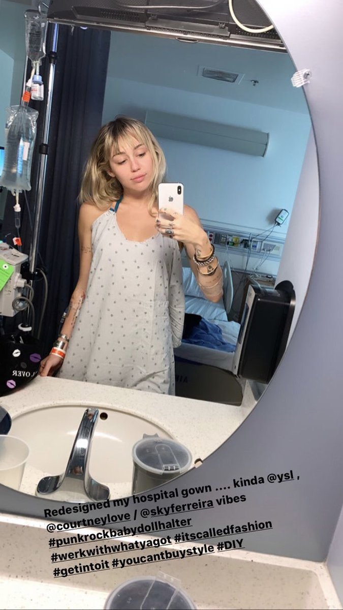 Miley Cyrus serving hospital realness