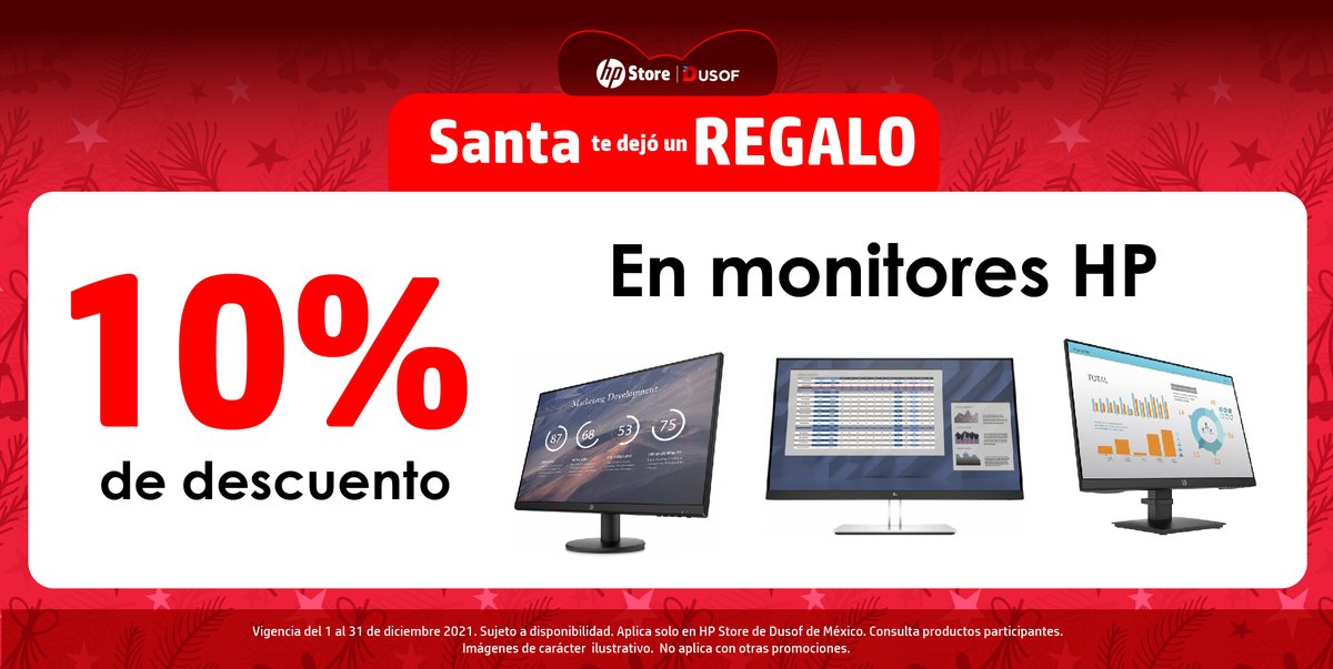 HPStoreMX's tweet image. ¿Qué esperas?
¡Aprovecha nuestros increíbles descuentos de fin de año y ven ya por tu Monitor Hp con 10% de descuento! 🖥🧐
dusof.mx/hp-store

#HpStore #Dusof #MonitorHp