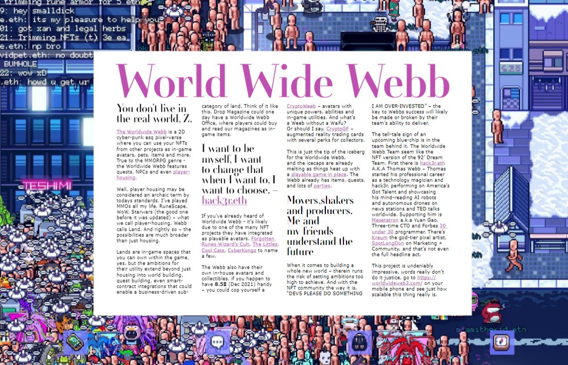 SoulBound's tweet image. We are excited to be featured in the latest @MagazineDrop issue🌐