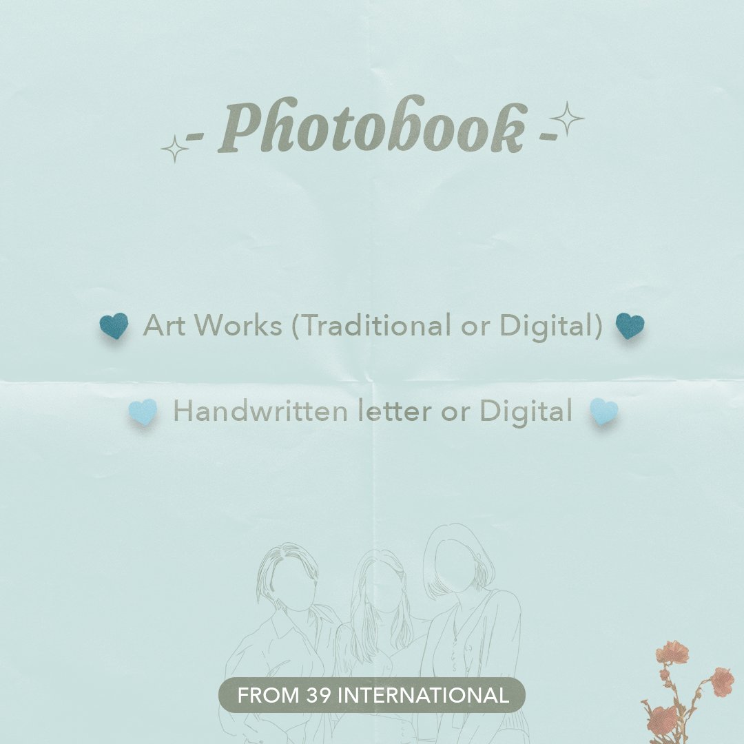ThirtyNineIntl's tweet photo. Hello everyone!

Want to send support message to 39 girls? Here's your chance to do that.

We are planning to send them a photobook so they can feel their fans love across the globe.

Send your artworks in this form: https://t.co/Adkh3QRBGn…

Thank you!

#서른아홉 #ThirtyNine https://t.co/XpSEOfLIpT