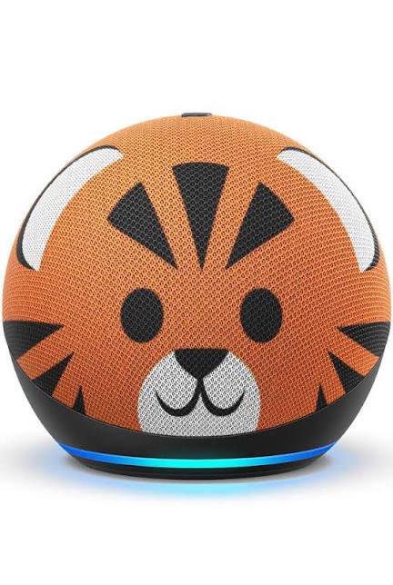 stevenjwebster's tweet photo. @klivdahl I bought my 7 year old an Amazon  kids subscription with this cute tiger. He loved it, played adventures and animal workouts all day. Then asks before bed, “Alexa give me a Santa fact” and she starts telling him Santa is a myth in different countries. https://t.co/mOqoychEi9