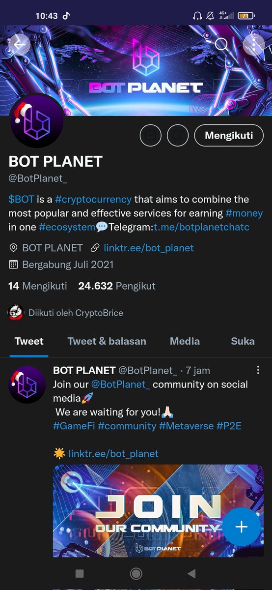 DennisMinanda's tweet photo. @bricepromos @BotPlanet_ done ✅ https://t.co/XJuehRmLSf