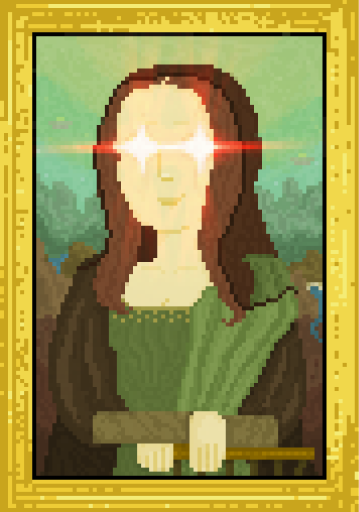 LouvreFinance's tweet photo. IToday, we'll give you a sneak peek of what kind of art you'll be able to admire (or steal).

Meet the Triggered Mona Lisa. Sitting at the last level of the pyramid and with the most sophisticated security systems in place, you're in for a real challenging heist. https://t.co/KZliIQhDDA