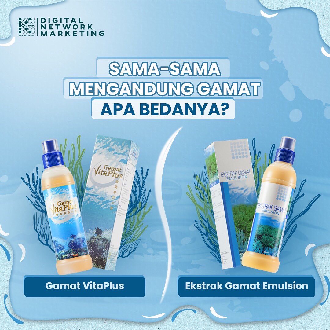 Official_Klink's tweet photo. Gamat VitaPlus dan Ekstrak Gamat Emulsion adalah dua produk yang mengandung Gamat. Tapi, khasiat dari kedua produk ini ternyata berbeda lho. Apa bedanya? Yuk, swipe left!
 
#digitalnetworkmarketing #solusihidupmu #bisnisdarirumah #GamatVitaPlus #EkstrakGamatEmulsion #Gamat https://t.co/wQNy5cWjDJ