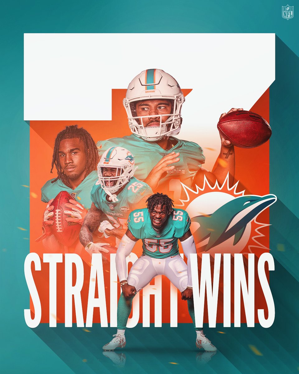 The <a href="/MiamiDolphins/">Miami Dolphins</a> have won seven straight!