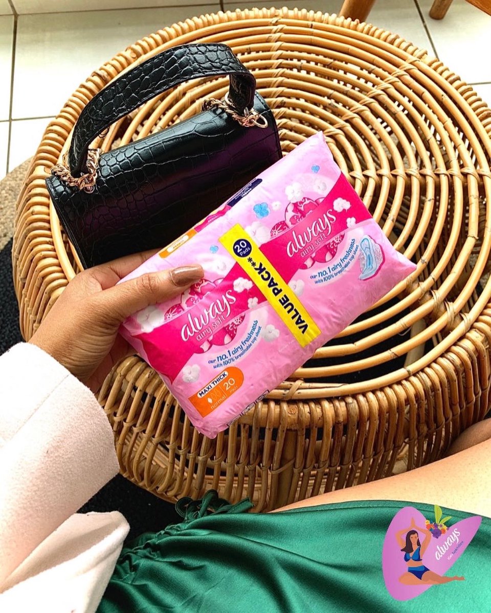 Royal_Pearlette's tweet photo. .@AlwaysZA Airy Soft Pads are my #1 choice during my period. They are soft and airy, which I love. I also love that I no longer have to deal with a harsh pad during my period because of how soft it is .. (cont)
#AlwaysSA #DefyExpectations #Ad https://t.co/XILOXNuuwf