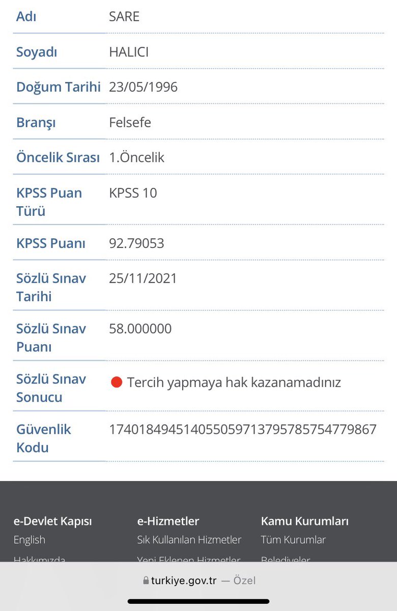 Gece gündüz çalışarak aldığım puanın onca emeğimin karşılığı!  #mülakatahayır