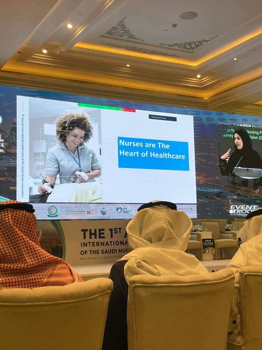 SnaConference's tweet photo. استمرار فعاليات المؤتمر الدولي السنوي الأول للجمعية بعنوان  #افاق_جديدة_لمهنة_التمريض في السعودية: الطريق نحو #رؤية_2030
#يحدث_الآن https://t.co/LD8LHdaAQs
