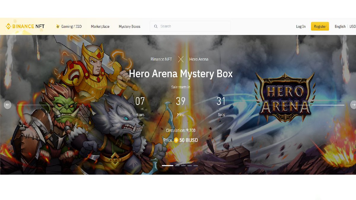 TMinhh4's tweet photo. 🔥COUNTDOWN: Less than 8 hours before Hero Arena Mystery Boxes releasing on Binance NFT. 
 
📅2021 December 28 at 11:00 am (UTC). 
 👉Buy super hot boxes here: https://t.co/aijOptQ9oJ  
Let’s  🚀🚀🚀🌙🌙 
 
@TheBinanceNFT https://t.co/kSc06JPzF9