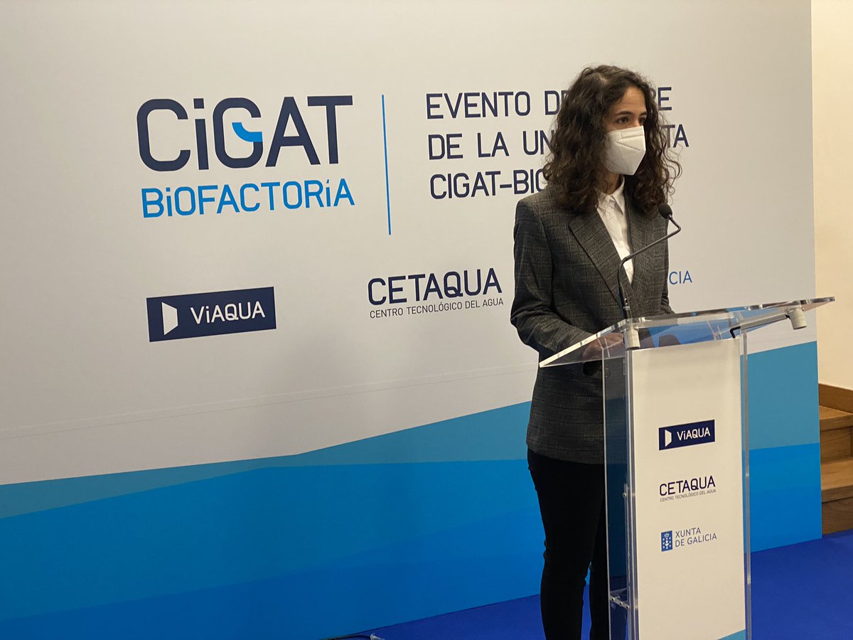 veolia_galicia's tweet photo. A nova xerente de #CetaquaGalicia conduce o evento de peche de #CIGATBIOFACTORÍA destacando este exitoso modelo de colaboración público-privada que promove novos patróns de negocio basados na #EconomiaCircular e o #ResiduoCero. @CETAQUA @Xunta 
➕info: https://t.co/49B1Xvx9pc https://t.co/iXyWk53o7o