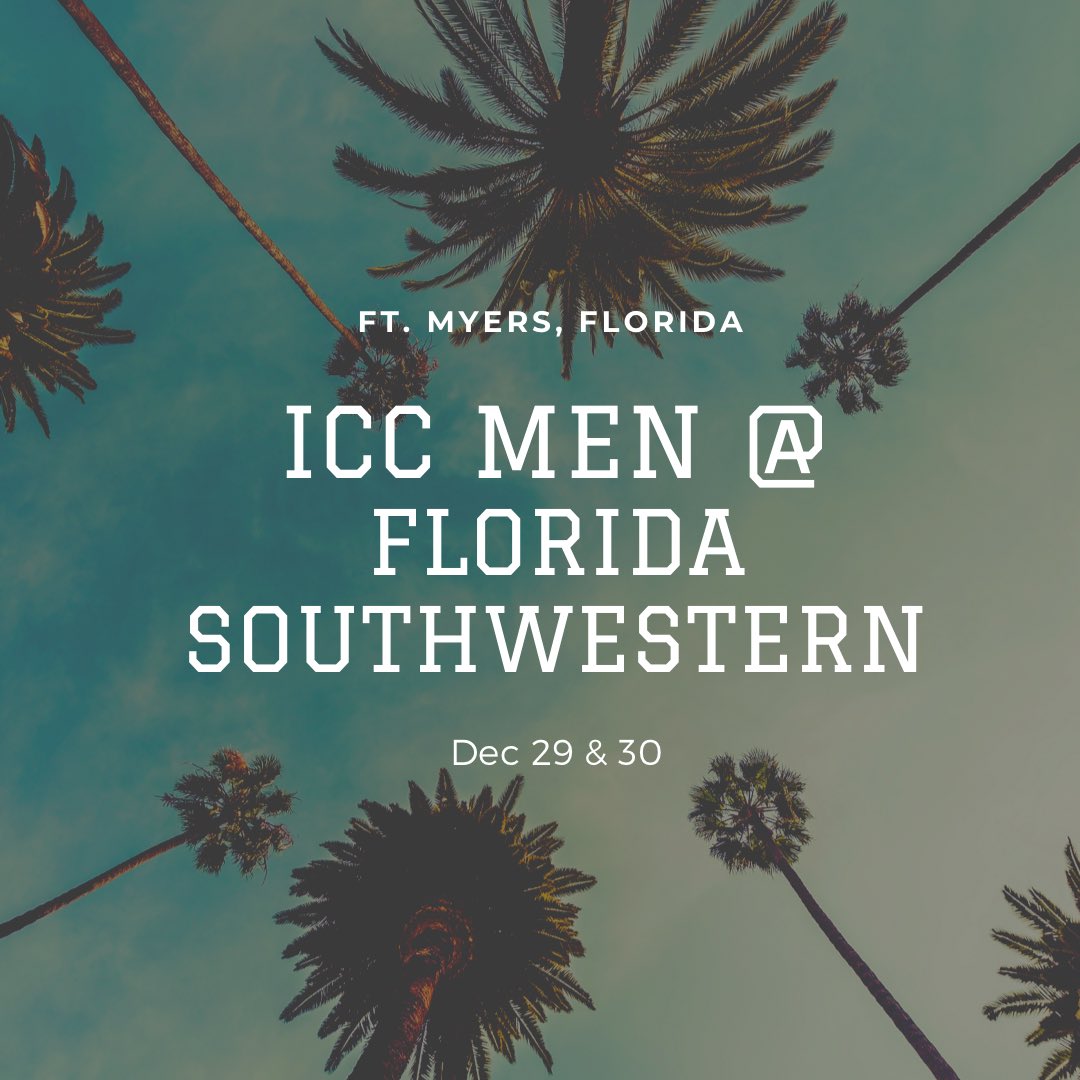 Today our men travel to Florida for the Florida Southwestern Classic in Fort Myers. 🐾 ✈️ Game times 12/29 - 7:00 pm ET 12/30- 12:00pm ET Live stream link- fswbucs.com/FSWBucsLive