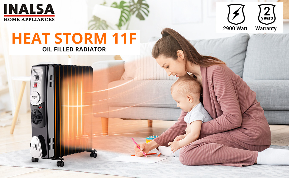 INALSA APPLIANCES on X: Inalsa Oil Filled Radiator Heat Storm 11F comes  with the power of 2900 watts with turbo Fans. This Room Heater comes with  amazing features like variable temperature control,