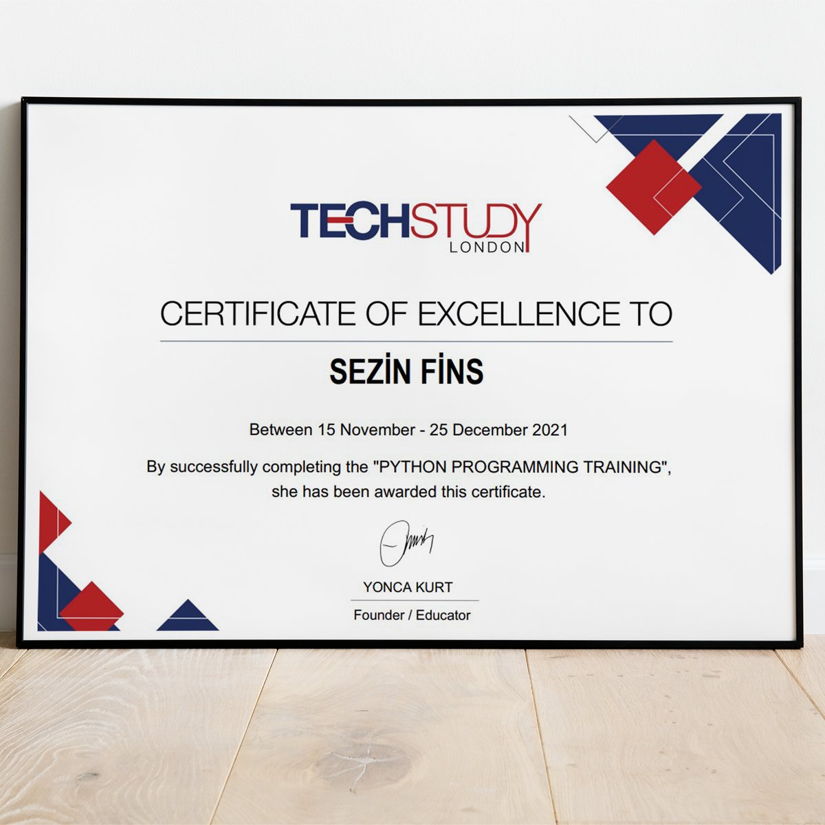 techstudylondon's tweet image. Congratulations! 🎉
You rock! 🎆
Python Programming Course is completed successfully.
Hope to see you next time. 🙋🏻‍♀️
#techstudy #techstudylondon #codeeducation #pythoncoding #onlinelearning #coding #learningcenter #pythoncertification