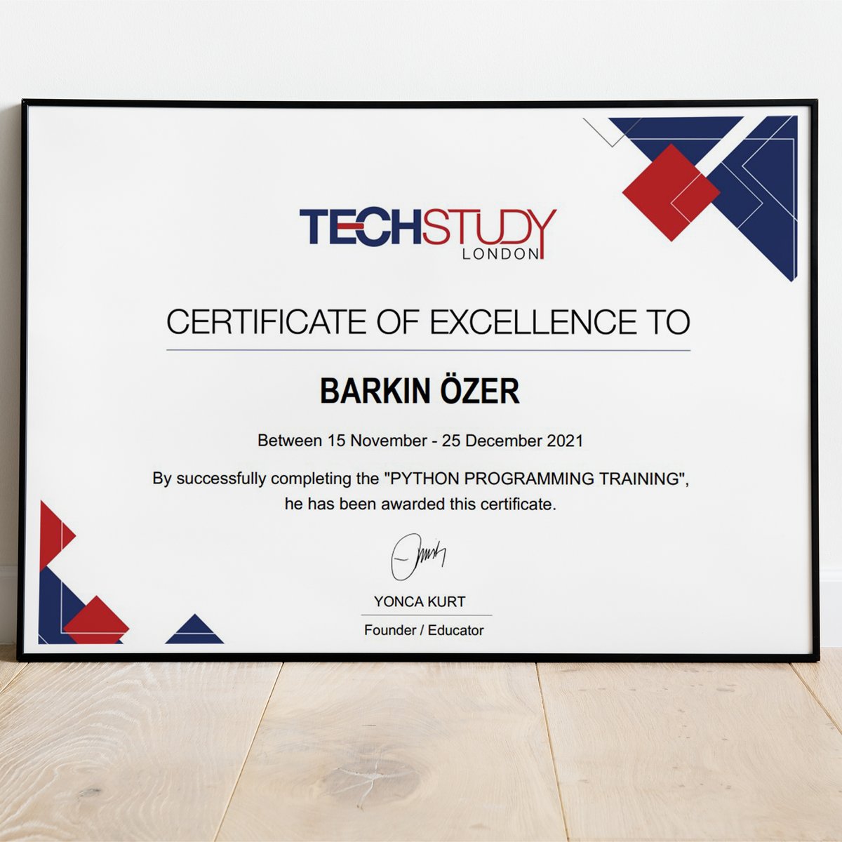 techstudylondon's tweet image. Congratulations! 🎉
You rock! 🎆
Python Programming Course is completed successfully.
Hope to see you next time. 🙋🏻‍♀️
#techstudy #techstudylondon #codeeducation #pythoncoding #onlinelearning #coding #learningcenter #pythoncertification