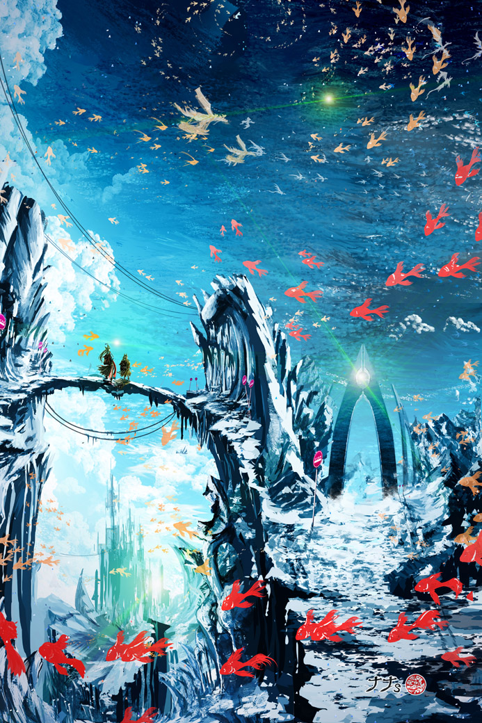 Twitter 上的 ナナｓ ﾅﾅｴｽ ファンタジー風景絵描き 絶景スポット 綺麗な世界を見渡せる イラスト T Co Exaozlyhey Twitter