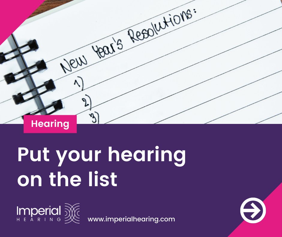 Self care. #newyearsresolutions include a lot of these don't they? For example, exercise more, lose weight, stop smoking.
Add 'book a #hearingtest' to the list. Many hearing loss cases can be prevented if treated early enough.
imperialhearing.com/book-appointme…
#betterhearingfor2022