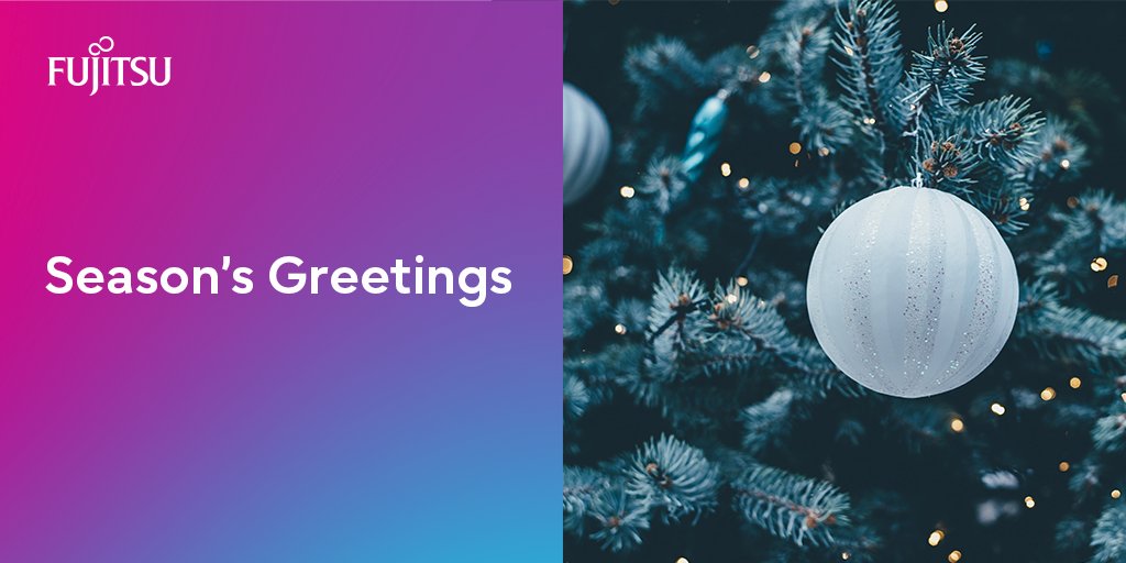 jgago's tweet photo. Season's Greetings from Fujitsu. We wish you a happy and restful time and look forward to supporting you in 2022. 

#HappyHolidays #MerryChristmas https://t.co/v0ahDWXRUU