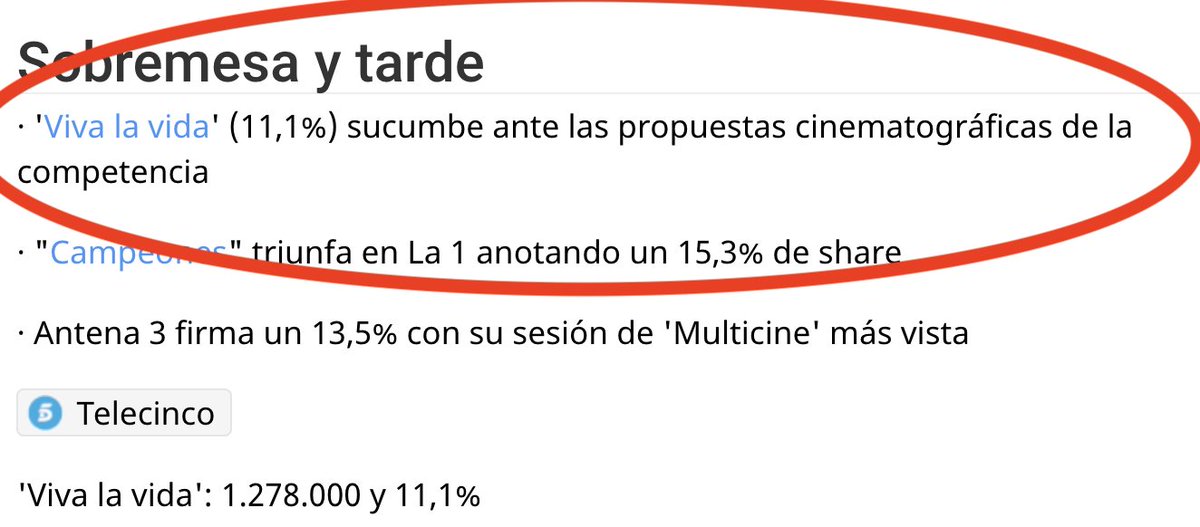 DueleNatalia's tweet photo. Bajón de audiencias en #AR28 @VivaLaVidaT5 @yasonlasochot5 @yaesmediodiatv Tenéis muchos colaboradores para seguir desprestigiando a RC Vuestros programas son TRINKER y son infumables.
APAGÓN a UNICORN y CUARZO!
#APOYOROCIO28D https://t.co/kWlgDUf7Kt