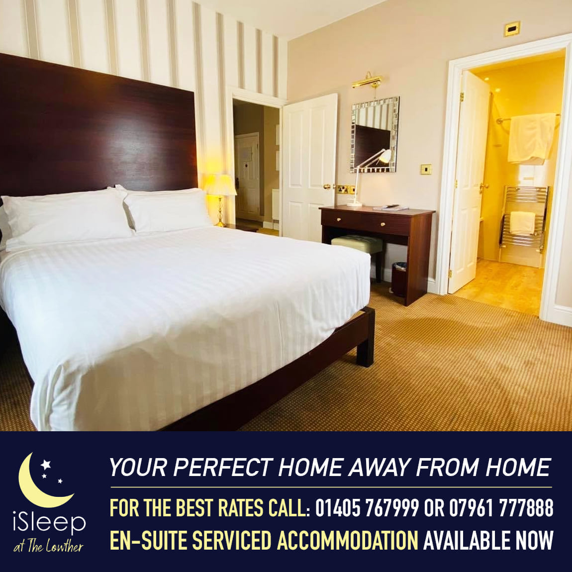 LowtherHotel's tweet photo. 🏠 EN-SUITE SERVICED ACCOMMODATION IN GOOLE 

🔥 AVAILABLE FOR 1 NIGHT, MULTIPLE NIGHTS, WEEKS OR MONTHS! 🔥

🛎 THE PERFECT HOME AWAY FROM HOME WITH PRICES STARTING FROM ONLY £130/PW 🛎

☎️ FOR BEST RATES CALL: 07961 777888 or 01405 767999 ☎️
#accommodation #hotelingoole https://t.co/6BLLk9Y4jB