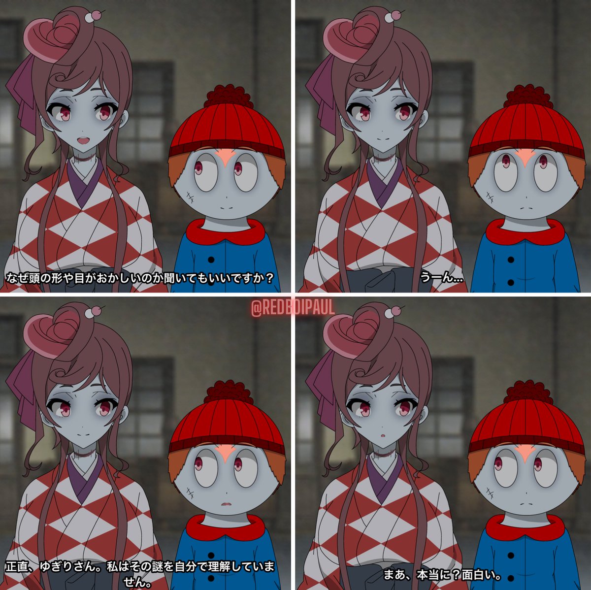 RedBoiPaul's tweet photo. It’s best not to asked questions to things that should be left unanswered
#zombielandsaga #digitalart #artist #zlsr #AnimeArt #artwork #yugiri #paul https://t.co/w4vM0f7NSi