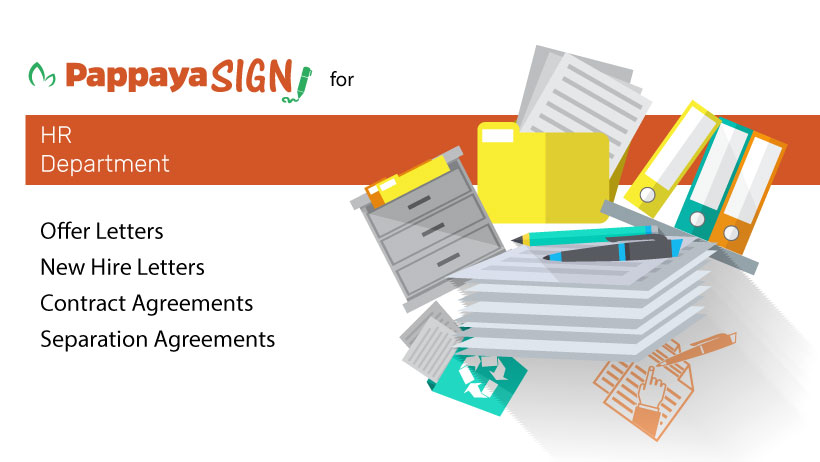 #PappayaSign : Human Resource (HR) Department rely on safe and secure process, they need electronically signing documents faster way of getting offer letters, New hire letters, contract and seperation agreements etc.

pappayasign.com

 #humanresource #hr #digital #sign