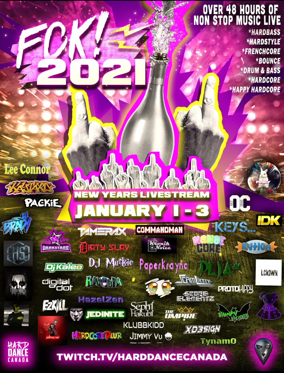 Our fam up at <a href="/harddancecanada/">Hard Dance Canada</a> has something special for all of us Hard Dance Music lovers!!! Tune in for over 48 hours of Nonstop Hard Dance Music!
Let's Rave into the Future!!
Our @FLORIDARAVETRIB fam on twitch will be sharing and hosting!
twitch.tv/RAVERMAFIA 
#harddance
