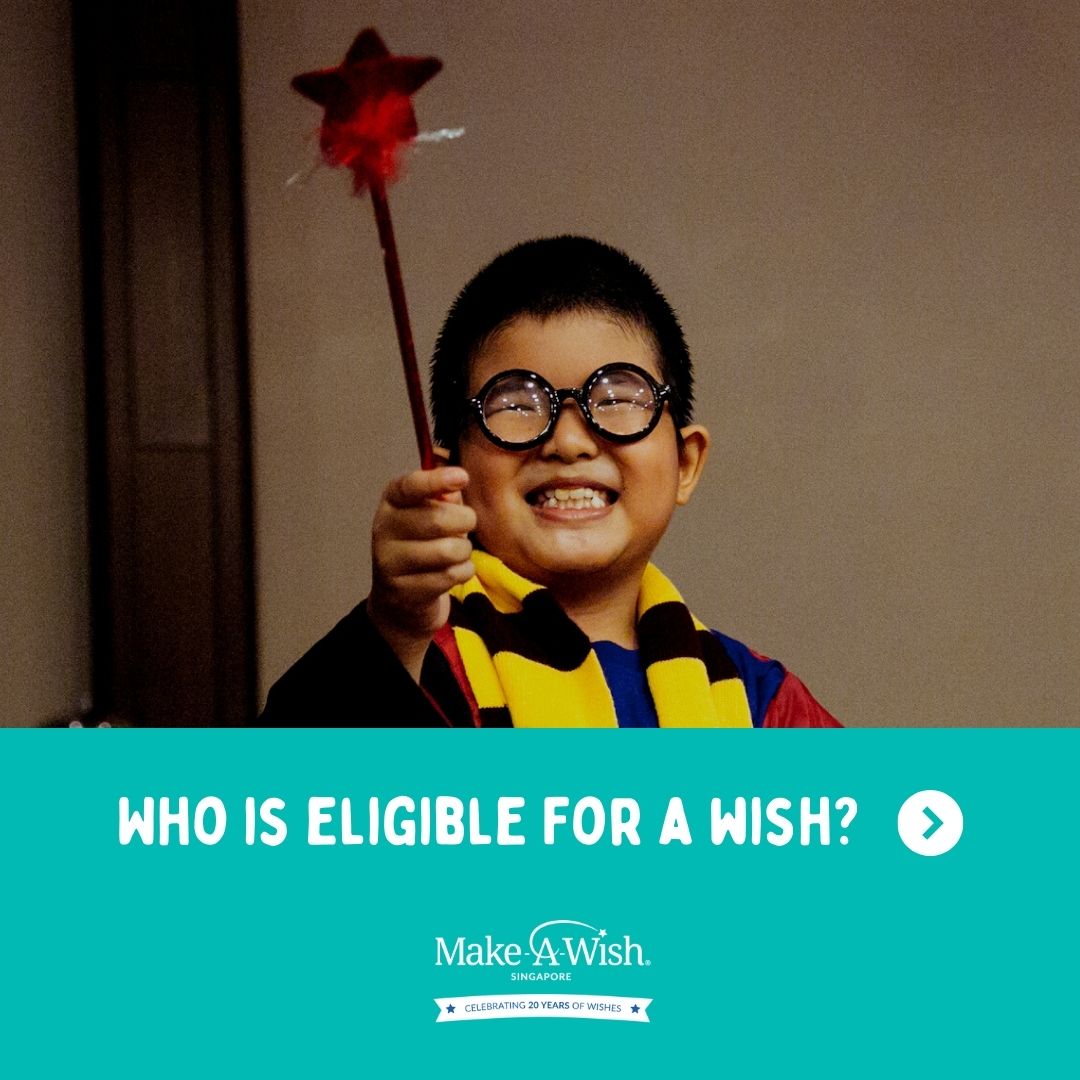 MakeAWishSG's tweet photo. Did You Know? We accept referrals from medical professionals, parents/guardians and even the children themselves. ⭐ Find out more about wish eligibility: https://t.co/N1dWFS8ELm https://t.co/m4efJMSh54