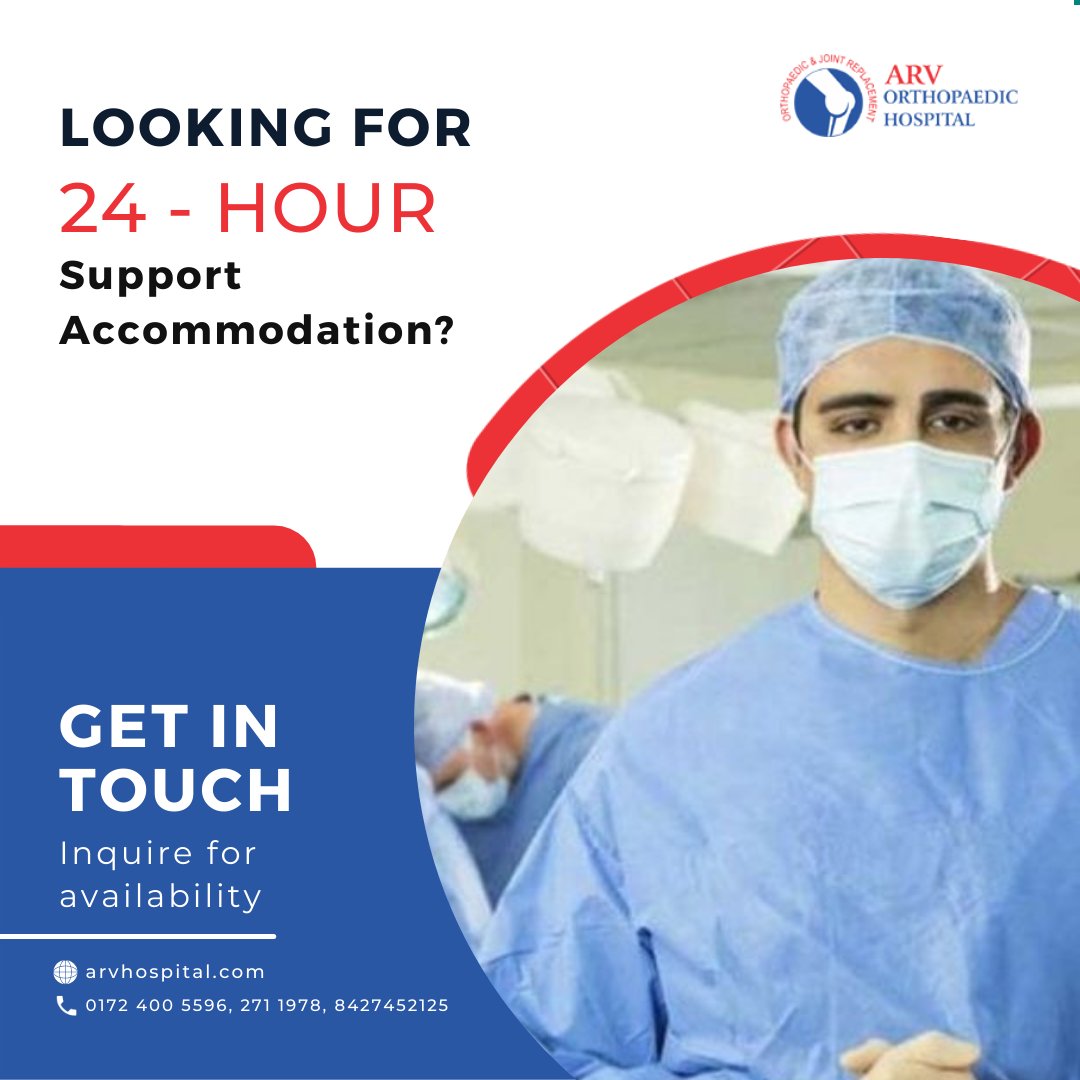We understand how hard it to take care of your loved ones in a hospital 24/7, that’s why we provide 24-hour support accommodation for all #orthopaedic solutions to ease off your burden.

#arvhospital #orthopedicspecialist #orthopedicsurgeon #orthopaedicmattress #hospital #medical
