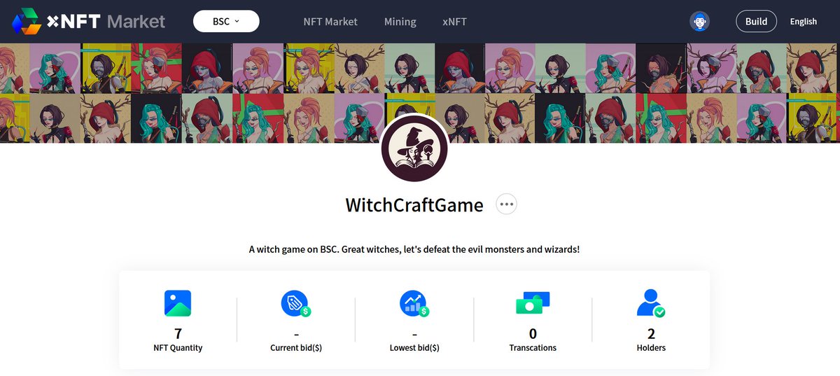 📢📢📢

We list the NFTs of <a href="/WitchWorldGame/">WitchCraftGame</a> on <a href="/xNFT_Protocol/">xNFT Metaverse</a> marketplace now! 🎉

So all witches you can sell and by your NFTs on our market! 🔥

Visit this link: market.xnft.net/collection/Wit…

<a href="/binance/">Binance</a> <a href="/BinanceChain/">Binance Chain</a>
