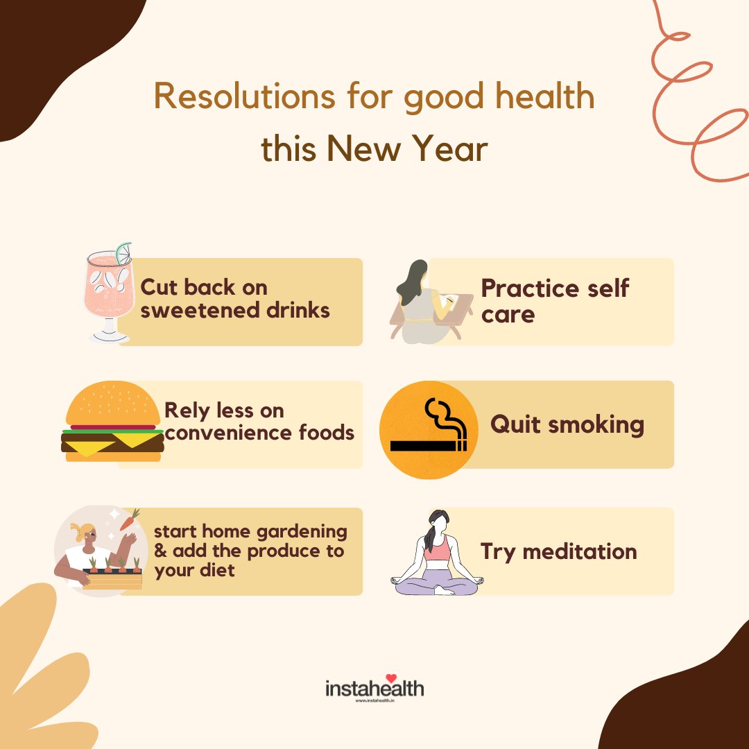 iamvasundhara's tweet photo. The new year is not too far and so are our resolutions. 😊 Here are few wonderful food resolutions that you can follow this new year for a #healthyliving 

#livehealthy #stayfit  #nutrition #eathealthy #health #swipeleft #newyear #newyearresolution #foodresolution https://t.co/lsO61yklJ6