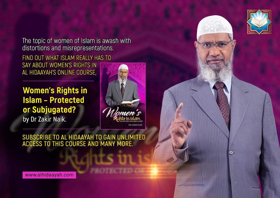 drzakiranaik's tweet photo. Women's Rights in Islam - Protected or Subjugated? by Dr Zakir Naik

https://t.co/Ojc0Qyo8p4 https://t.co/75VGeZKcQ7