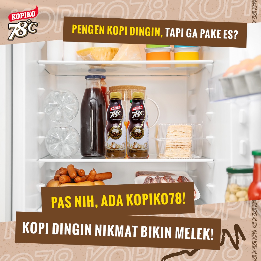 Mau tau apa yang nyegerin pas siang siang gini? Coba deh buka kulkas lo.

Kalo kulkasnya belom ada Kopiko78, wajib beli dooong, kalau mimin biasanya beli di mini market deket rumah, kalau lo biasanya beli Kopiko78 di mana? 

#Kopiko78
#YokMelekYok
#KopiDinginNikmatBikinMelek