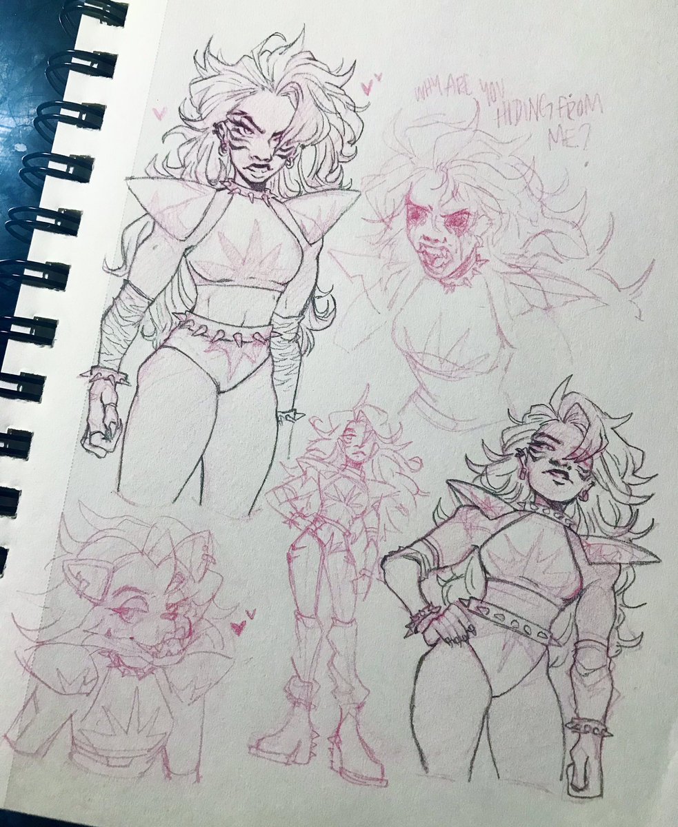 middle school me taking the wheel here's some security breach sketches 