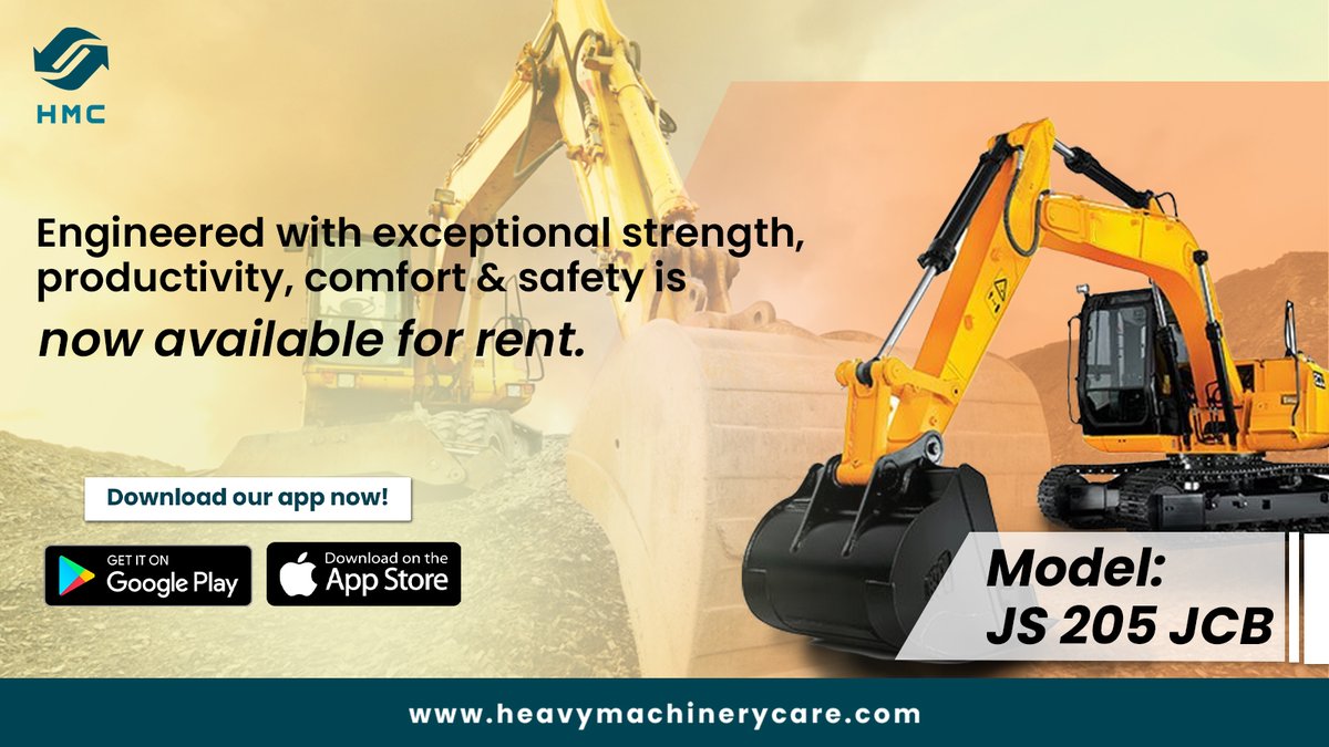 hmctweett's tweet photo. Known for its exceptional strength, productivity, comfort, and safety, #JCB is now available to buy, rent, or sell through the #𝗛𝗠𝗖 app.
𝗗𝗼𝘄𝗻𝗹𝗼𝗮𝗱 𝗡𝗼𝘄..!
For Android: https://t.co/3c4tt4XefA
#construction #heavymachinery #JS205 #JCBMachines #excavator #excavators https://t.co/byisXQgIMG