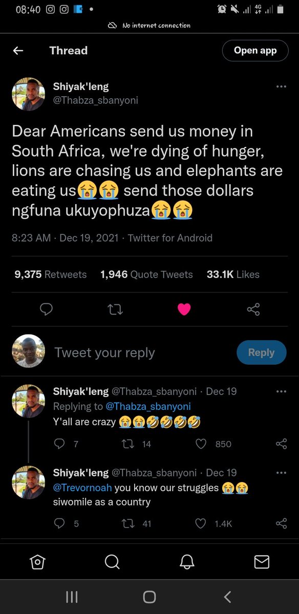MasiReal's tweet photo. @SesameM The thread 🤣🤣🤣🤣🤣🤣 https://t.co/Tb7QJ4YANe