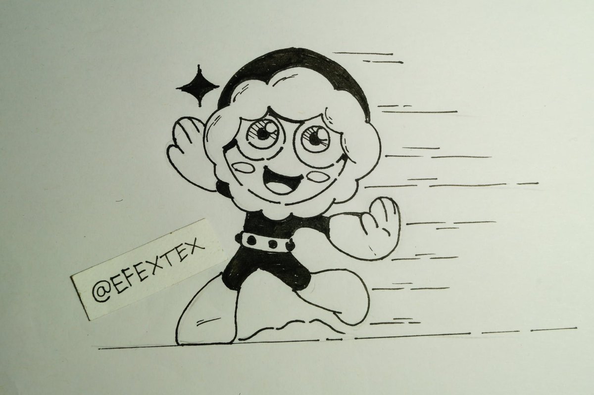 EFEXTEX's tweet image. Old ink art of some robot masters #megaman 
#quickman #gutsman #pharaohman #iceman