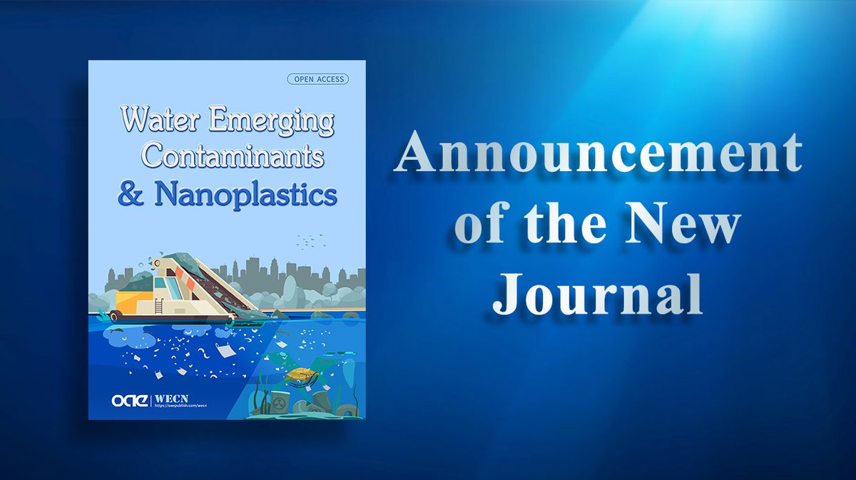We are so glad to have influential scholars from Inst. of Environmental Assessment &amp; Water Research <a href="/IDAEA_CSIC/">Inst. of Environmental Assessment & Water Research</a> to join the founding Editorial Board Team of WEC&amp;N(oaepublish.com/wecn). Click the news to find more👇  oaepublish.com/wecn/announcem…