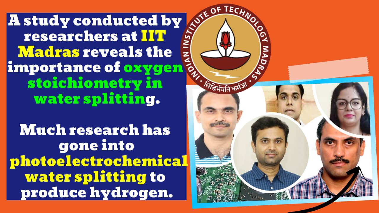 IIT Madras researchers reveal the critical role of oxygen stoichiometry in water splitting