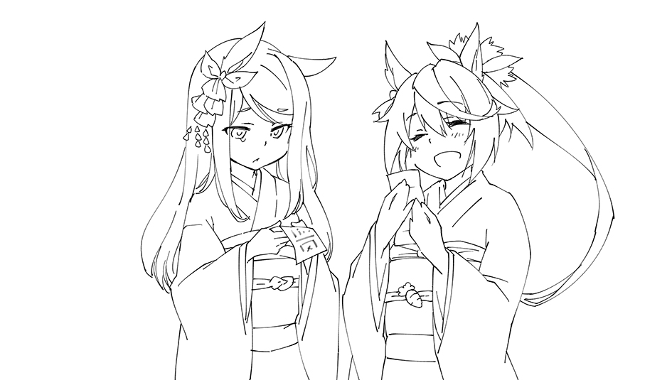 今年は絡んだ絵のレベルアップを目標に、
トウカイテイオーが他のウマ娘と仲良くしているイラストを毎月描いていこうと思います。
楽しいイラストが描けるように頑張ります。
カラーやカレンダー付きなどは毎月100円のジュース奢ってあげるプランで公開していきますのでよろしくお願いします。 