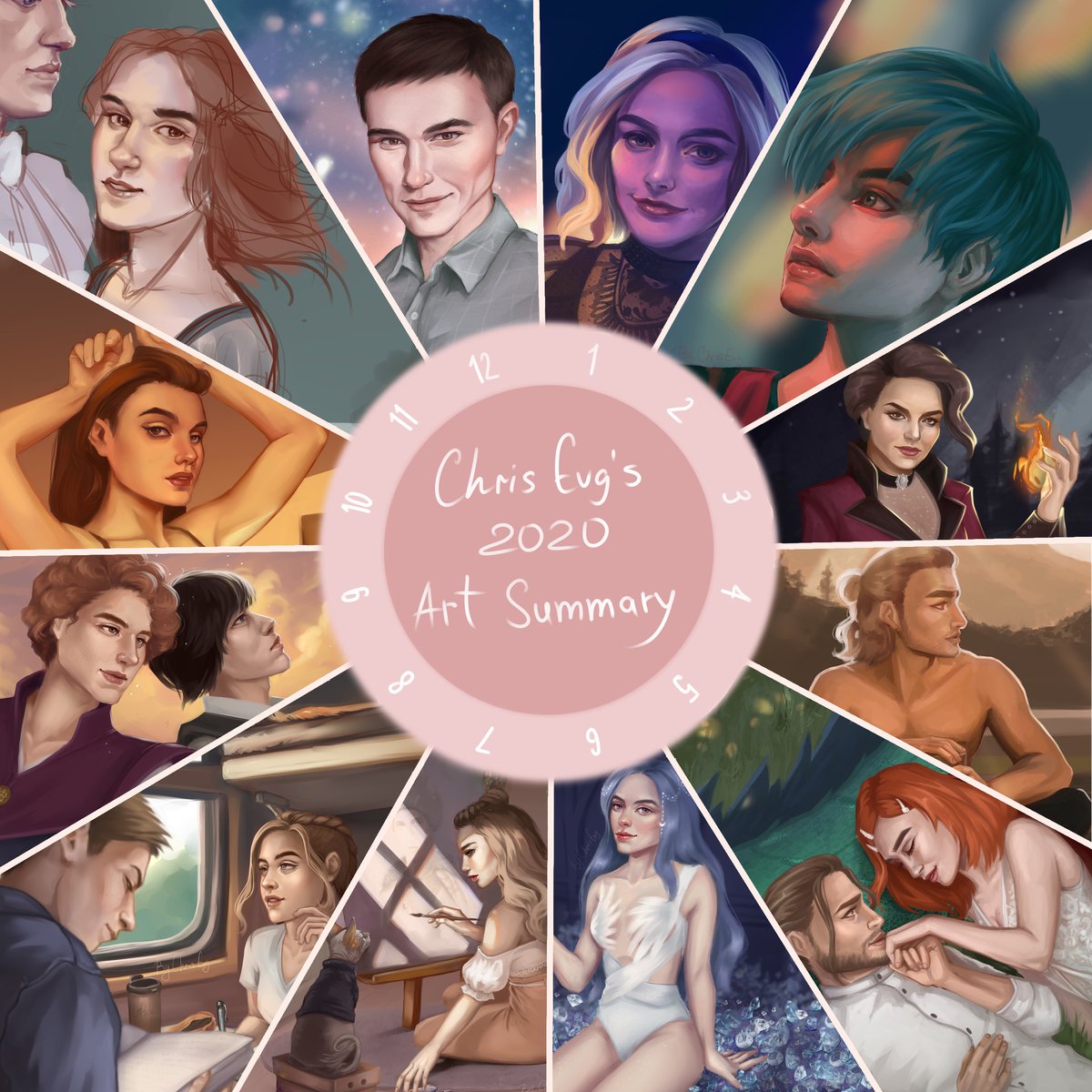 ChrisEvg1's tweet photo. Right away I want to show similar collages from previous years

#summaryofart2021 #Artsummary2021 
#Artsummary https://t.co/kW7f47DAGx