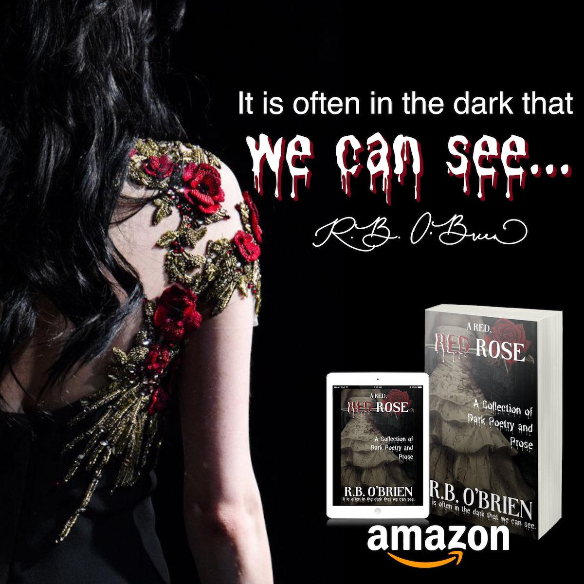 dajc_thoughts's tweet photo. It is often in the dark that we can see...
A RED, RED ROSE
by: R.B. O'Brien
@rbobrienwriter
https://t.co/5aw9vMVMCi
#tuesdayshare #newrelease #gothic #horrorbooks #darkpoetry #shortstories #prose #rbobrien #multigenreauthor #poetandauthor #paranormal #darkpsyche #twistedtales https://t.co/GMqaKdamXY