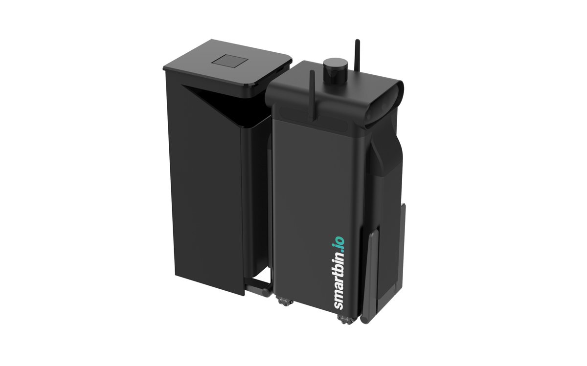 Smartbin_'s tweet image. Our prototype design includes the use of a double lifting mechanism for bringing and changing waste bins. This robot brings an empty bin from the waste room, lifts the full bin from the smart bin and does a 180 degree turn to drop the empty bin inside.

#robotics #smartbin